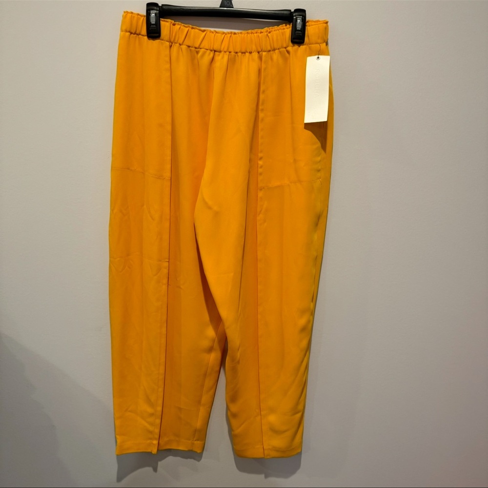 NWT Roucha Yellow Pants‎ boho elastic waist pockets